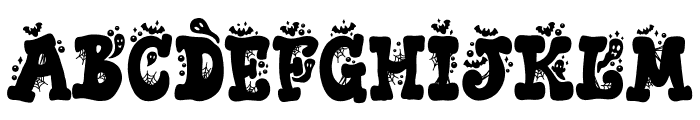 Crazy Halloween Font UPPERCASE