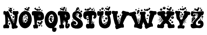 Crazy Halloween Font UPPERCASE