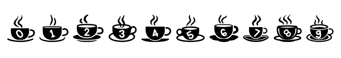 Crazy coffee cup Regular Font OTHER CHARS