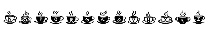 Crazy coffee cup Regular Font UPPERCASE