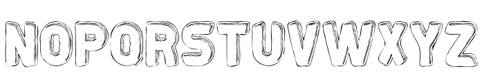 Crazytoon Outline Font LOWERCASE