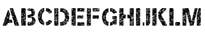 Creative Grunge Font UPPERCASE