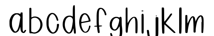 Creative Handwritten Fo Regular Font LOWERCASE