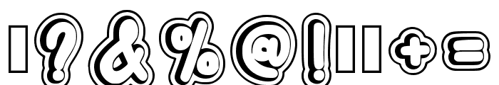 Creative Outline Regular Font OTHER CHARS