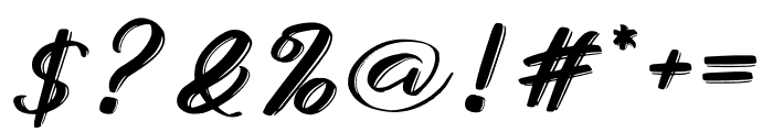 Creative Signature Italic Font OTHER CHARS
