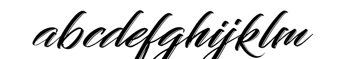Creative Signature Italic Font LOWERCASE