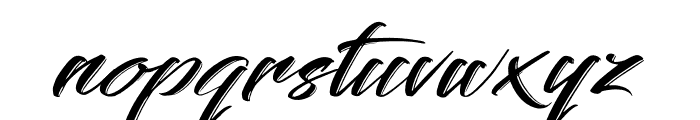 Creative Signature Italic Font LOWERCASE