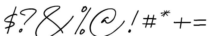 Creative Signature Regular Font OTHER CHARS