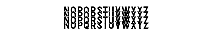 Creative Stacked Font LOWERCASE