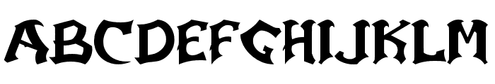 Creature-Regular Font UPPERCASE