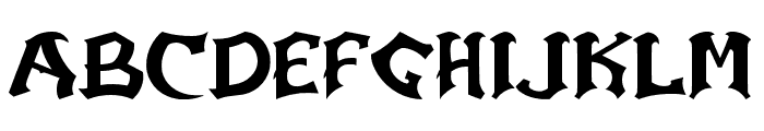 Creature-Regular Font LOWERCASE