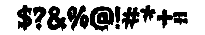 Creature Slime Bold Font OTHER CHARS