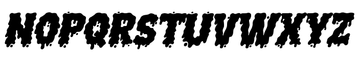 Creepy Bloody Slant Font LOWERCASE