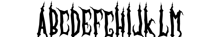 Creepy Broom Font UPPERCASE