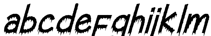 Creepy Ghost Italic Font LOWERCASE