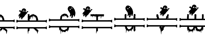 Creepy Halloween Monogram Font LOWERCASE