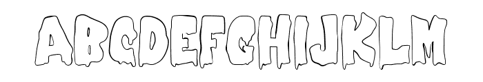 Creepy Spooky Outline Font UPPERCASE