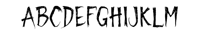 Creepy Spooky Font UPPERCASE