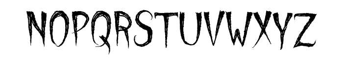 Creepy Spooky Font UPPERCASE