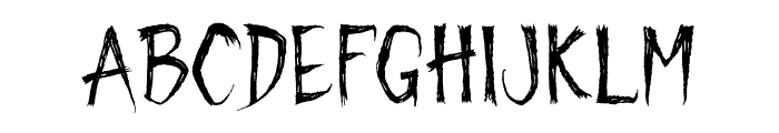 Creepy Spooky Font LOWERCASE