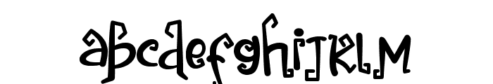 Creepy Witch Font LOWERCASE