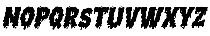 CreepyBloody-Slant Font UPPERCASE