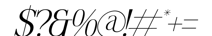 Cremtin Italic Font OTHER CHARS