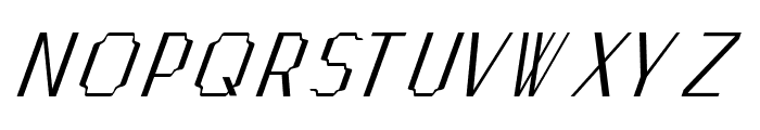 Crimpy Italic Font UPPERCASE
