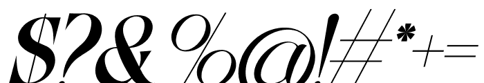 Crimston Italic Font OTHER CHARS