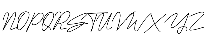 Cristhyna Signature Font UPPERCASE