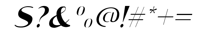 Croco-ThinItalic Font OTHER CHARS