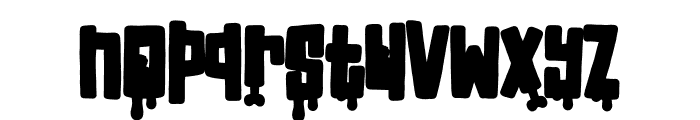 Crooked Zombies Doodles Font LOWERCASE