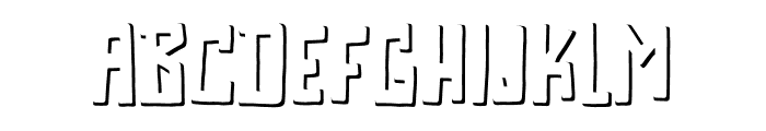 Crooked Zombies Shadow Font UPPERCASE