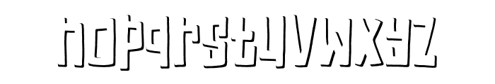 Crooked Zombies Shadow Font LOWERCASE