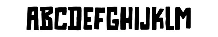 Crooked Zombies Font UPPERCASE