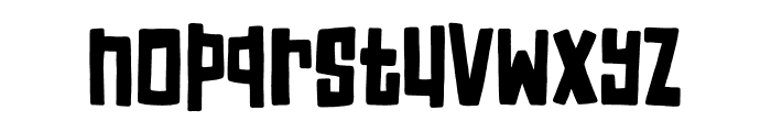 Crooked Zombies Font LOWERCASE