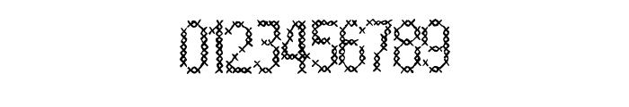 Cross Stitch By Squeeb  Regular Font OTHER CHARS