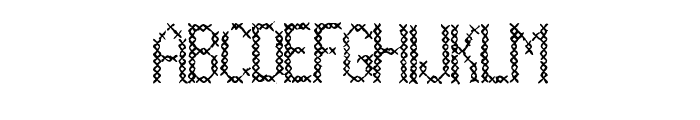 Cross Stitch By Squeeb  Regular FONT