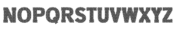 Cross Stitch Xmas Font UPPERCASE