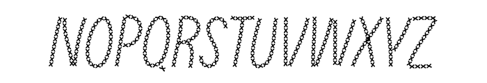 Cross Stitch Font LOWERCASE