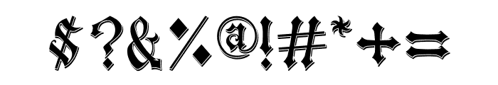 Crosshead Bevel Font OTHER CHARS
