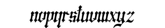 Crosshead Italic Font LOWERCASE