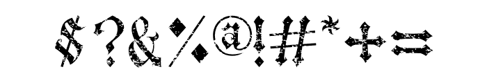 Crosshead Rough Font OTHER CHARS
