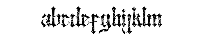Crosshead Rough Font LOWERCASE