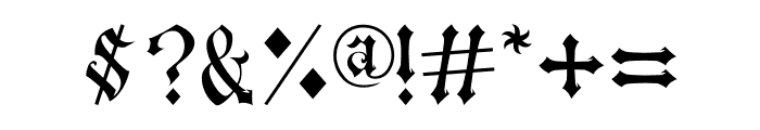 Crosshead Font OTHER CHARS