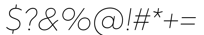 CrosstenSoft-Thinitalic Font OTHER CHARS