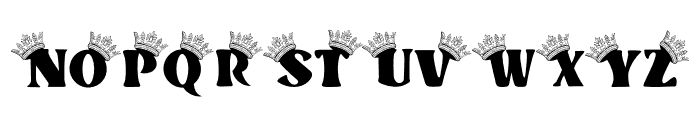 Crown Doodle Font UPPERCASE