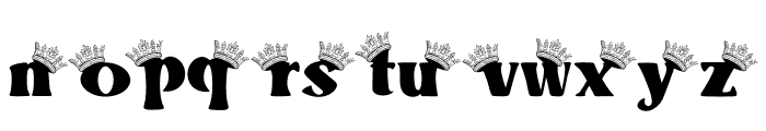 Crown Doodle Font LOWERCASE