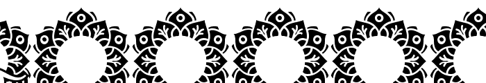 Crown Mandala Monogram Font OTHER CHARS