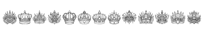 Crowns 2 Font UPPERCASE